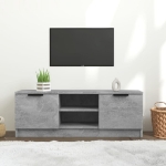 Mobile Porta TV Grigio Cemento 102x35x36,5 cm Legno Multistrato