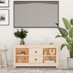 Mobile Porta TV 103x36,5x52 cm in Legno Massello di Pino