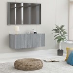 Mobile TV Grigio Sonoma 80x30x30 cm in Legno Multistrato