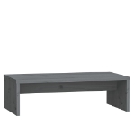 Supporto per Monitor Grigio 50x27x15 cm Legno Massello di Pino