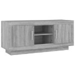 Mobile TV Grigio Sonoma 102x35x45 cm in Legno Multistrato