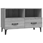 Mobile Porta TV Grigio Sonoma 80x36x50 cm in Legno Multistrato