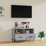 Mobile Porta TV Grigio Sonoma 80x36x50 cm in Legno Multistrato