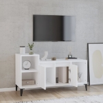 Mobile Porta TV Bianco 100x35x55 cm in Legno Multistrato