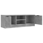 Mobile Porta TV Grigio Cemento 102x35x36,5 cm Legno Multistrato