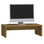 Supporto per Monitor Miele 50x27x15 cm Legno Massello di Pino