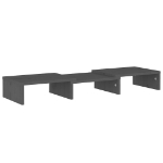 Supporto per Monitor Grigio 60x24x10,5cm Legno Massello di Pino