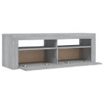 Mobile Porta TV con Luci LED Grigio Sonoma 120x35x40 cm