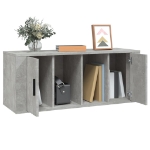 Mobile per TV Grigio Cemento 100x35x40 cm Legno Multistrato