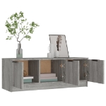 Mobile TV Grigio Sonoma 102x35x36,5 cm in Legno Multistrato