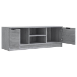 Mobile TV Grigio Sonoma 102x35x36,5 cm in Legno Multistrato