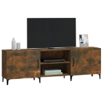 Mobile Porta TV Rovere Fumo 150x30x50 cm in Legno Multistrato