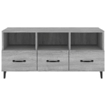 Mobile TV Grigio Sonoma 102x35x50 cm in Legno Multistrato