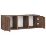 Mobile TV Rovere Fumo 88,5x27,5x30,5 cm in Legno Multistrato