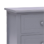 Mobile Porta TV Grigio 108x30x40 cm Legno Massello di Paulownia