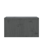 Supporto per Monitor Grigio 50x27x15 cm Legno Massello di Pino