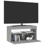 Mobile Porta TV con Luci LED Grigio Sonoma 75x35x40 cm