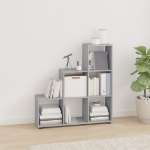 Libreria a Scala Grigio Sonoma 107 cm in Legno Multistrato