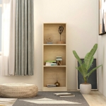 Libreria a 3 Ripiani Rovere Sonoma 40x24x108 cm in Truciolato