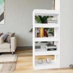 Libreria/Divisorio Bianco 60x30x135 cm in Legno Multistrato