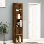 Libreria Rovere Fumo 40x30x189 cm in Legno Multistrato