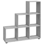 Libreria a Scala Grigio Sonoma 107 cm in Legno Multistrato