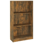 Libreria Rovere Fumo 60x24x109 cm in Legno Multistrato