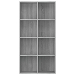 Libreria/Credenza Grigio Sonoma 66x30x130 cm Legno Multistrato