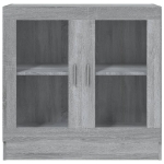 Mobile Vetrina Grigio Sonoma 82,5x30,5x80 cm Legno Multistrato