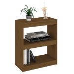 Libreria/Divisorio Miele 60x30x71,5 cm Legno Massello di Pino