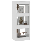 Libreria/Divisorio Bianco Lucido 40x30x103 cm in Truciolato