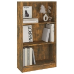 Libreria Rovere Fumo 60x24x109 cm in Legno Multistrato