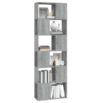 Libreria/Divisorio Grigio Sonoma 60x24x186 cm