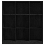 Libreria/Divisorio Nero 104x33,5x110 cm in Massello di Pino