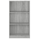 Libreria Grigio Sonoma 60x24x109 cm in Legno Ingegnerizzato