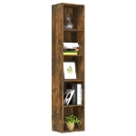 Libreria Rovere Fumo 40x30x189 cm in Legno Multistrato