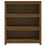 Libreria Marrone Miele 80x35x97 cm in Legno Massello di Pino