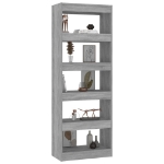 Libreria/Divisorio Grigio Sonoma 60x30x166 cm in Truciolato