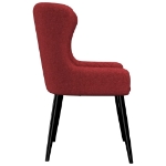 282523 Dining Chairs 2 pcs Burgundy Fabric