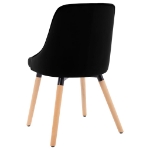 323058 Dining Chairs 2 pcs Black Velvet