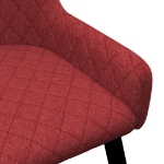 282523 Dining Chairs 2 pcs Burgundy Fabric