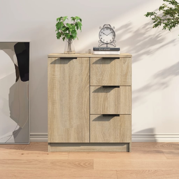 Credenza Rovere Sonoma 60x30x70 cm in Legno Multistrato