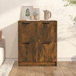 Credenza Rovere Fumo 60x30x70 cm in Legno Multistrato