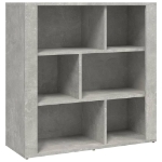 Credenza Grigio Cemento 80x30x80 cm in Legno Multistrato