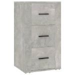 Credenza Grigio Cemento 40x33x70 cm in Legno Multistrato