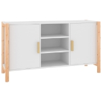 Credenza Bianca 107x38x60 cm in Legno Multistrato