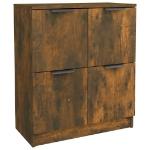 Credenza Rovere Fumo 60x30x70 cm in Legno Multistrato