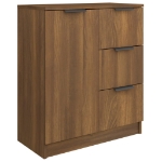 Credenza Rovere Marrone 60x30x70 cm in Legno Multistrato