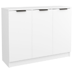 Credenza Bianca 90,5x30x70 cm in Legno Multistrato