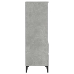 Credenza Grigio Cemento 40x36x110 cm in Legno Multistrato